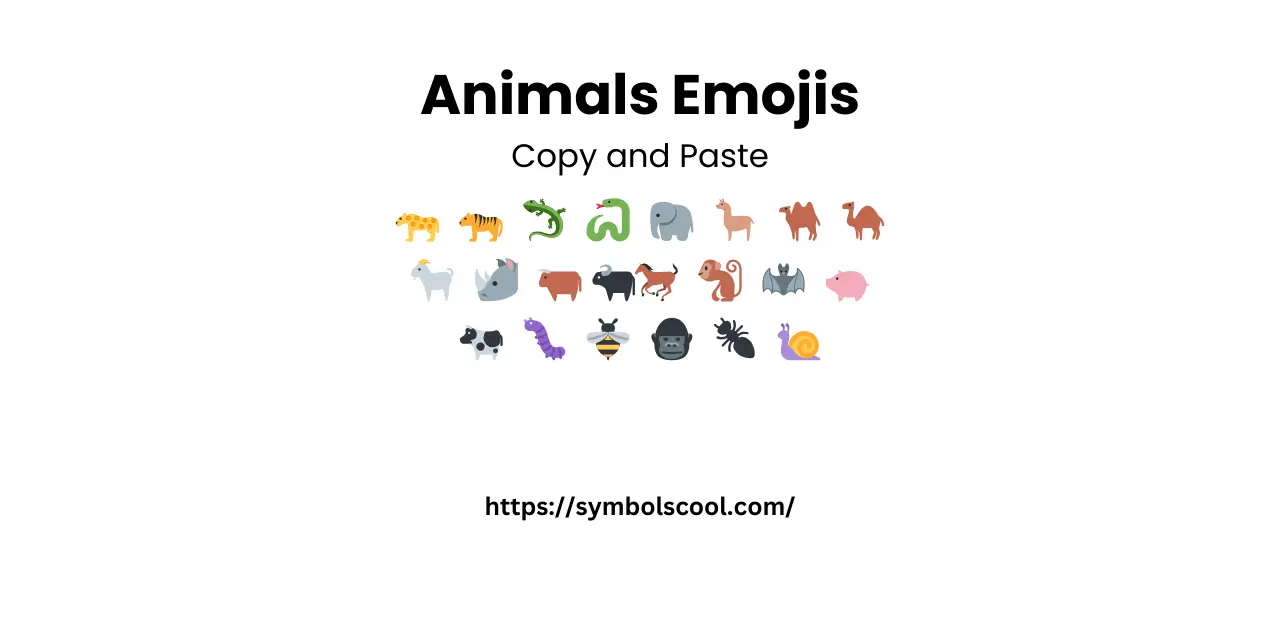 Get the Best Animal Emoji symbols Copy and Paste