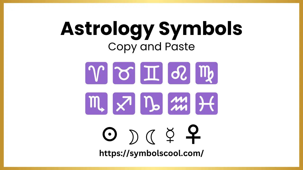 Get the Best Astrology Symbols Copy and Paste