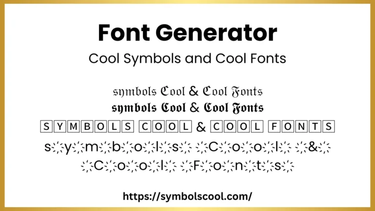 Get the Best Cool Symbols Copy and Paste