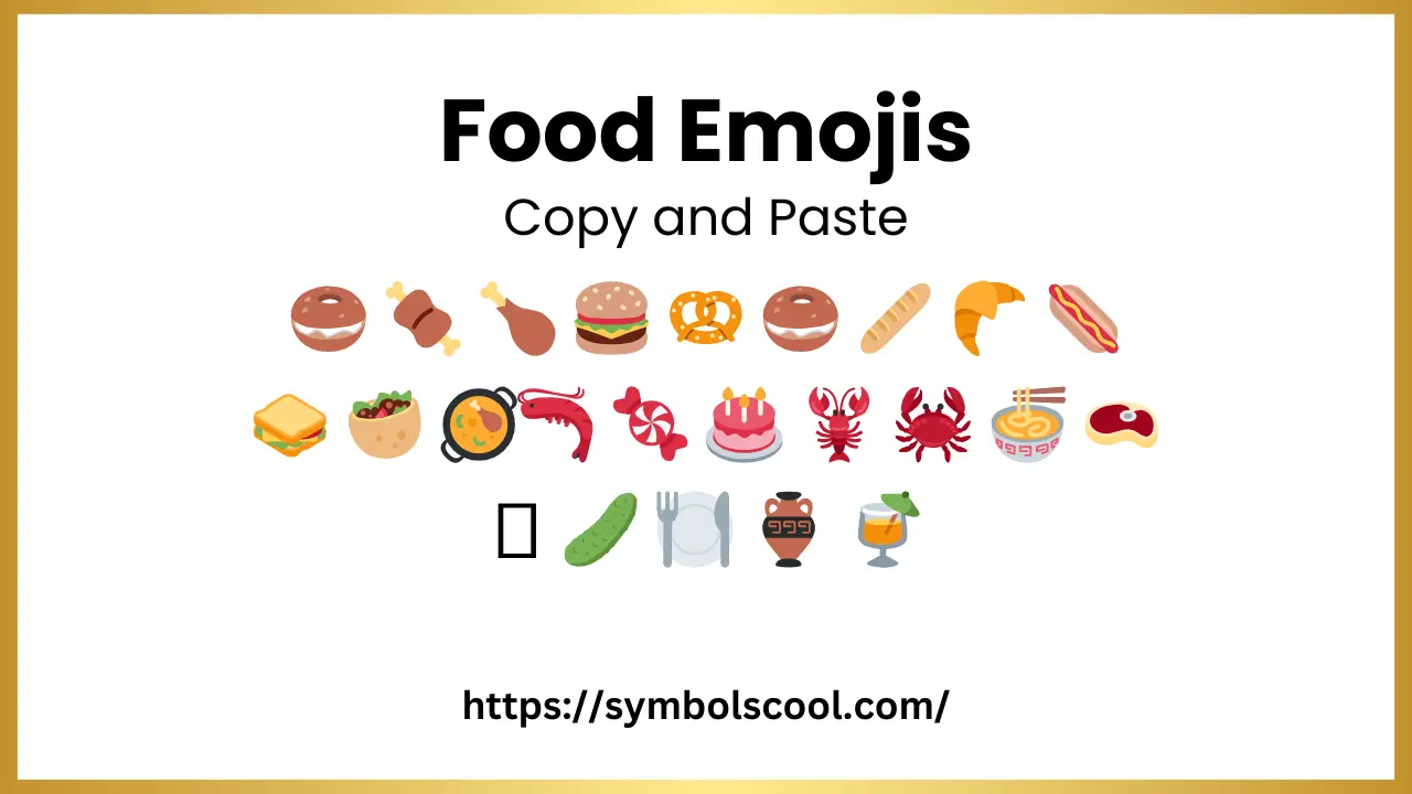 Find All Food Emojis Copy and Paste 2024