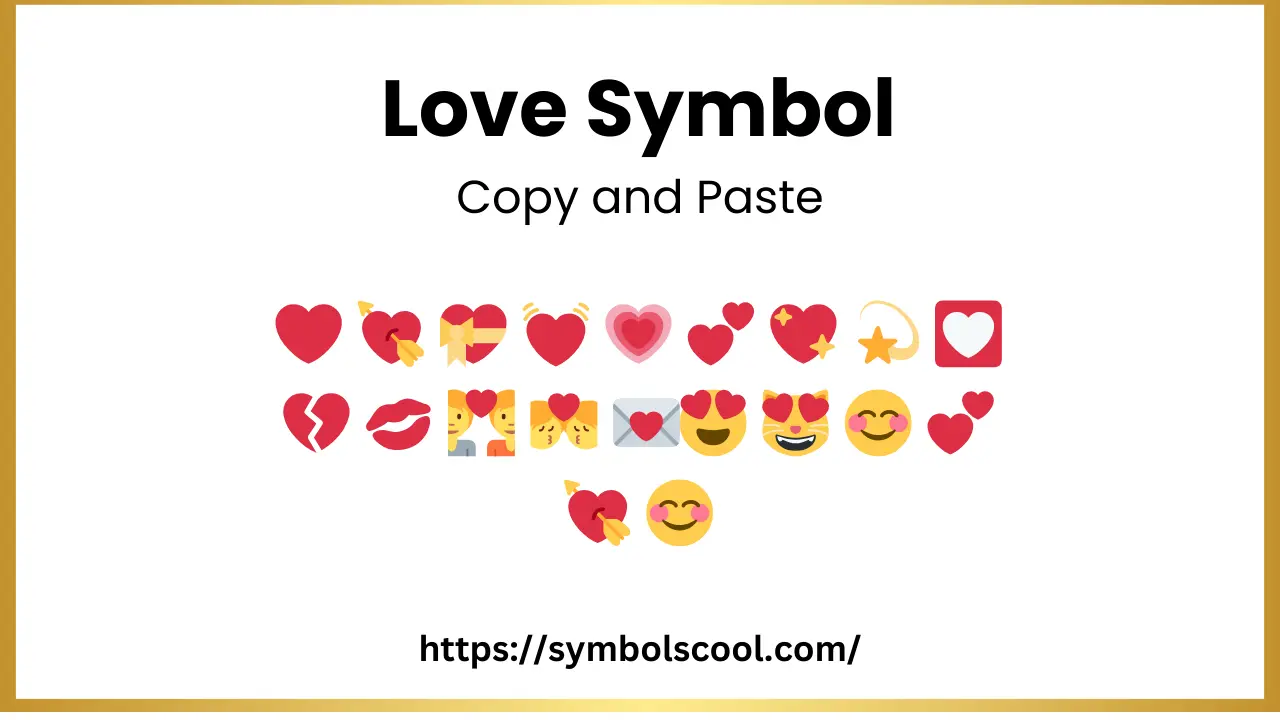 Love Symbol Copy and Paste