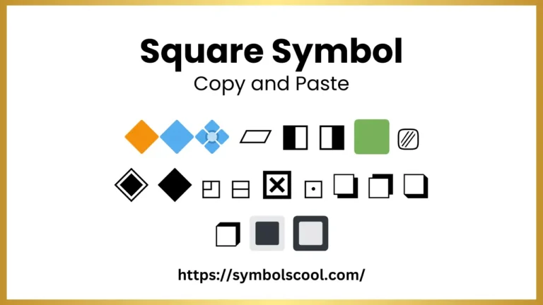 All Types of Square Symbol Copy and Paste